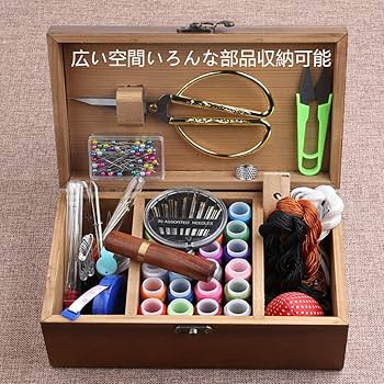 ソーイングボックス　裁縫箱　新品・未使用 Amazon | TAKEY 木製 ソーイングボックス 裁縫箱 裁縫道具箱